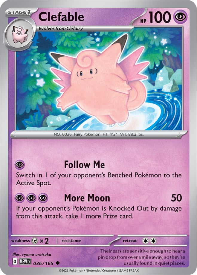 Clefable (036/165) [Scarlet & Violet: 151] | Game Master's Emporium (The New GME)
