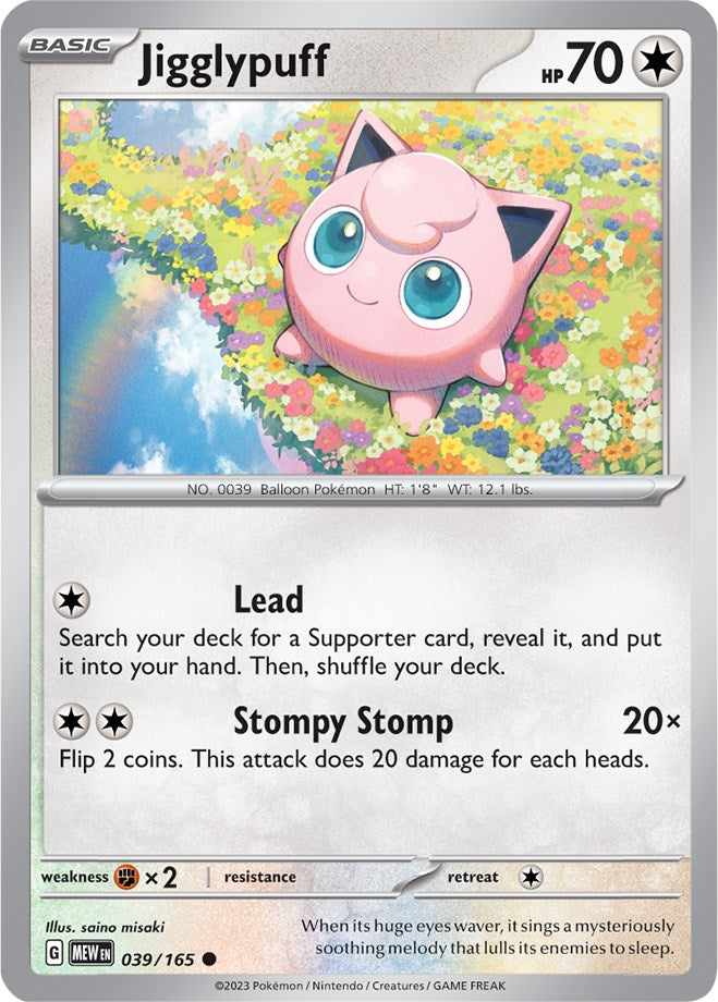 Jigglypuff (039/165) [Scarlet & Violet: 151] | Game Master's Emporium (The New GME)