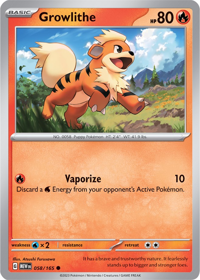 Growlithe (058/165) [Scarlet & Violet: 151] | Game Master's Emporium (The New GME)