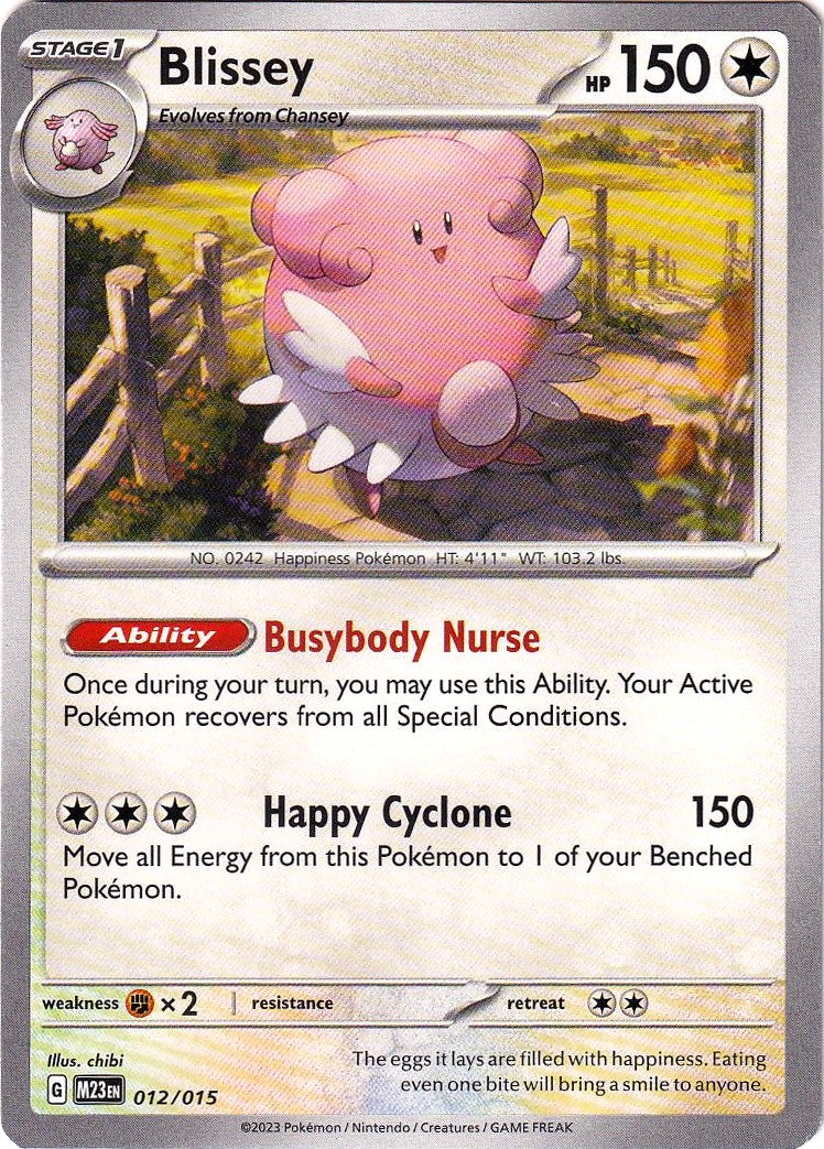Blissey (012/015) [McDonald's Promos: 2023 Collection] | Game Master's Emporium (The New GME)