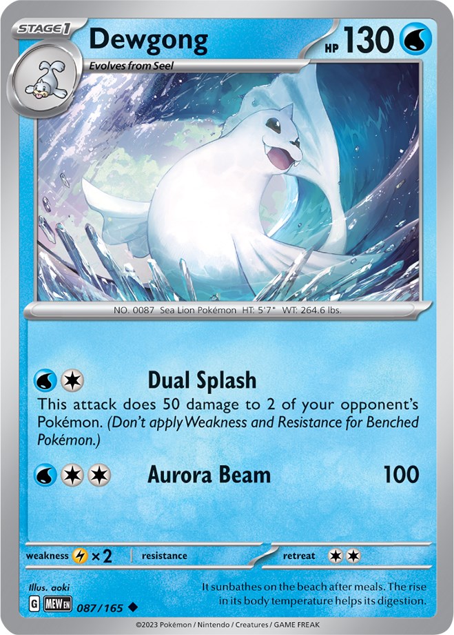 Dewgong (087/165) [Scarlet & Violet: 151] | Game Master's Emporium (The New GME)