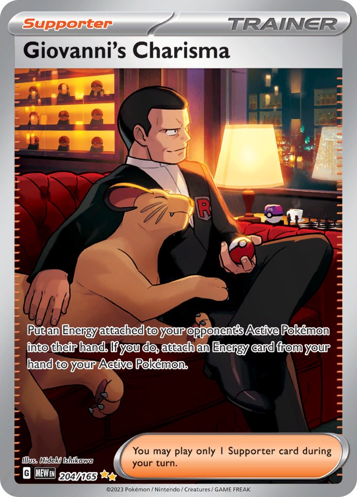 Giovanni's Charisma (204/165) [Scarlet & Violet: 151] | Game Master's Emporium (The New GME)
