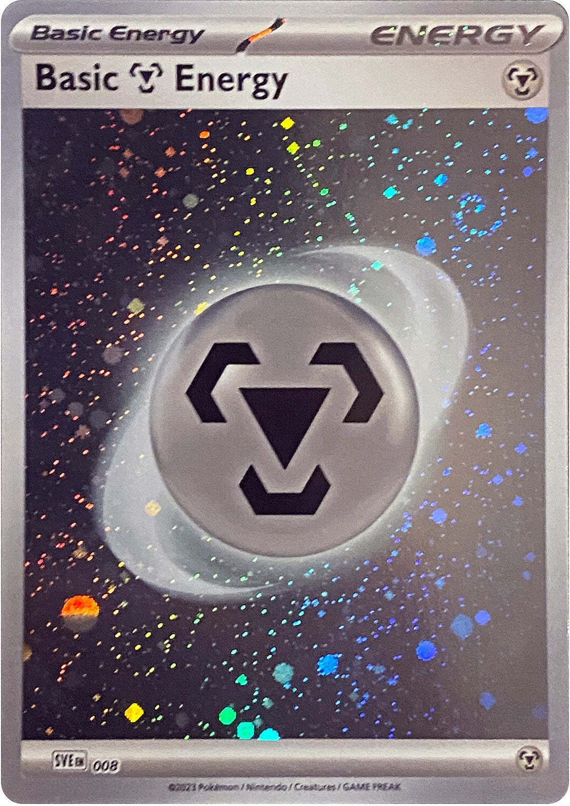 Basic Metal Energy (008) (Cosmos Holo) [Scarlet & Violet: Base Set] | Game Master's Emporium (The New GME)