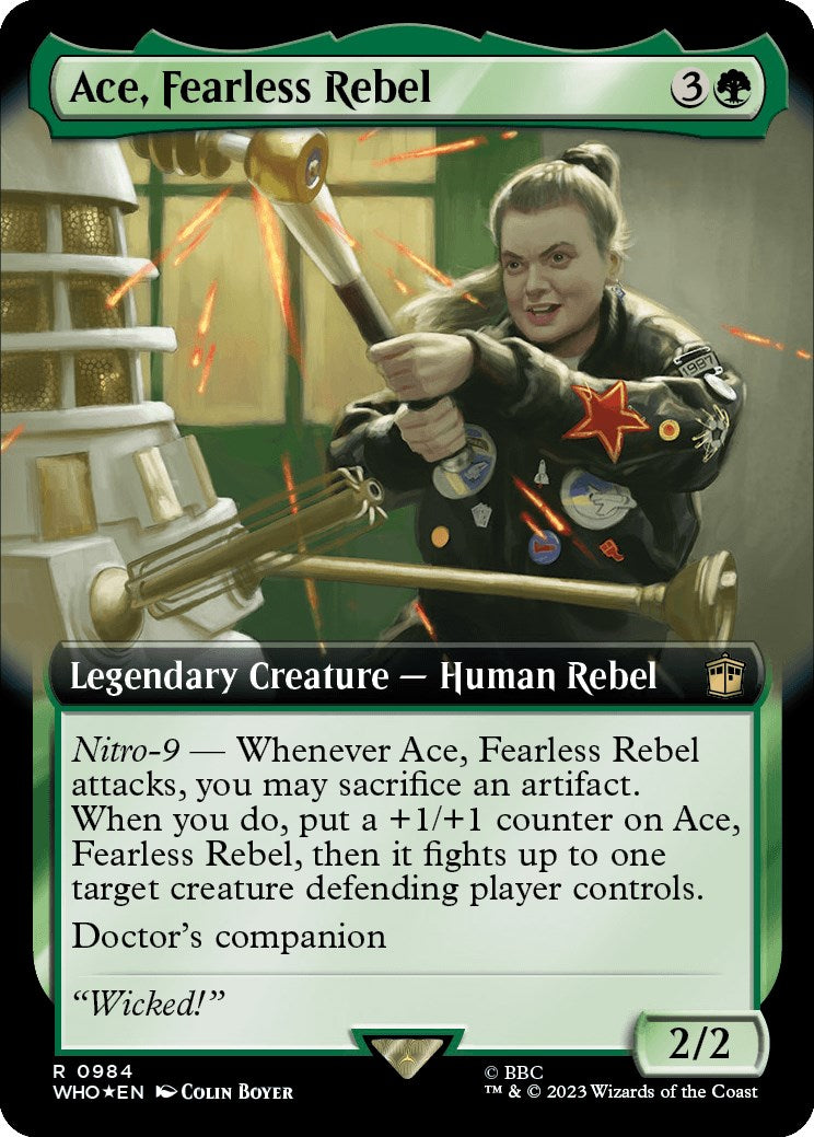 Ace, Fearless Rebel (Extended Art) (Surge Foil) [Doctor Who] | Game Master's Emporium (The New GME)