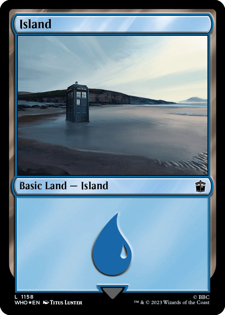Island (1158) (Surge Foil) [Doctor Who] | Game Master's Emporium (The New GME)
