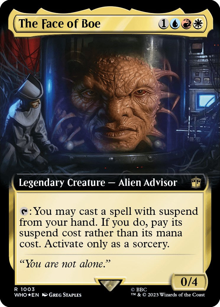 The Face of Boe (Extended Art) (Surge Foil) [Doctor Who] | Game Master's Emporium (The New GME)