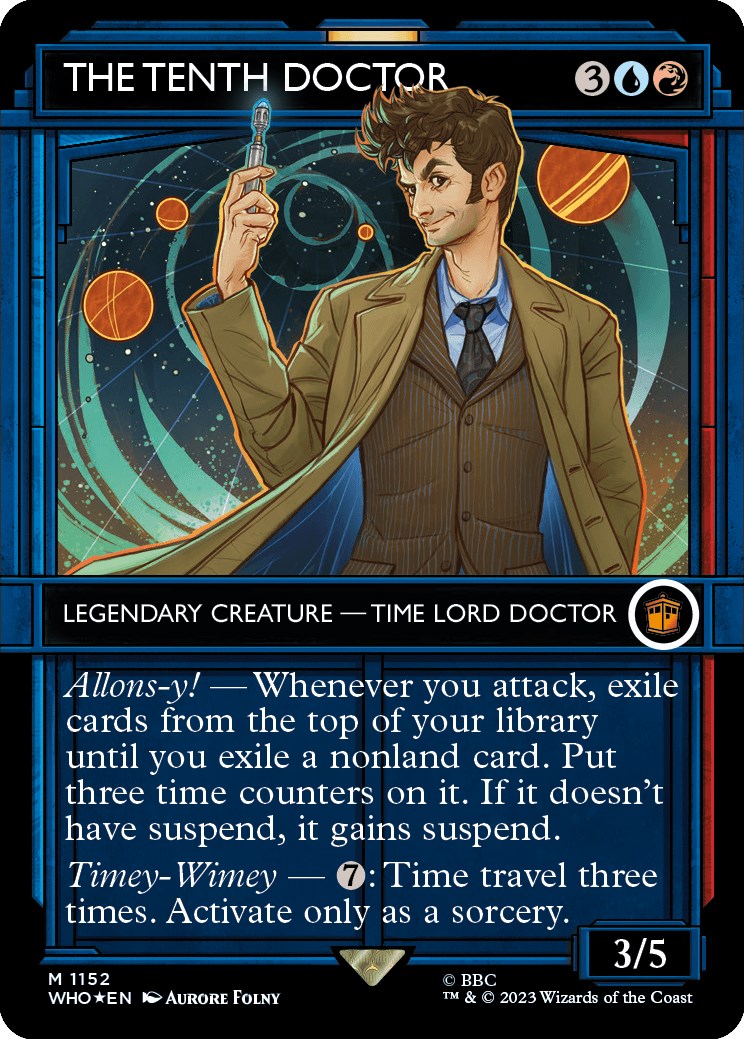 The Tenth Doctor (Showcase) (Surge Foil) [Doctor Who] | Game Master's Emporium (The New GME)