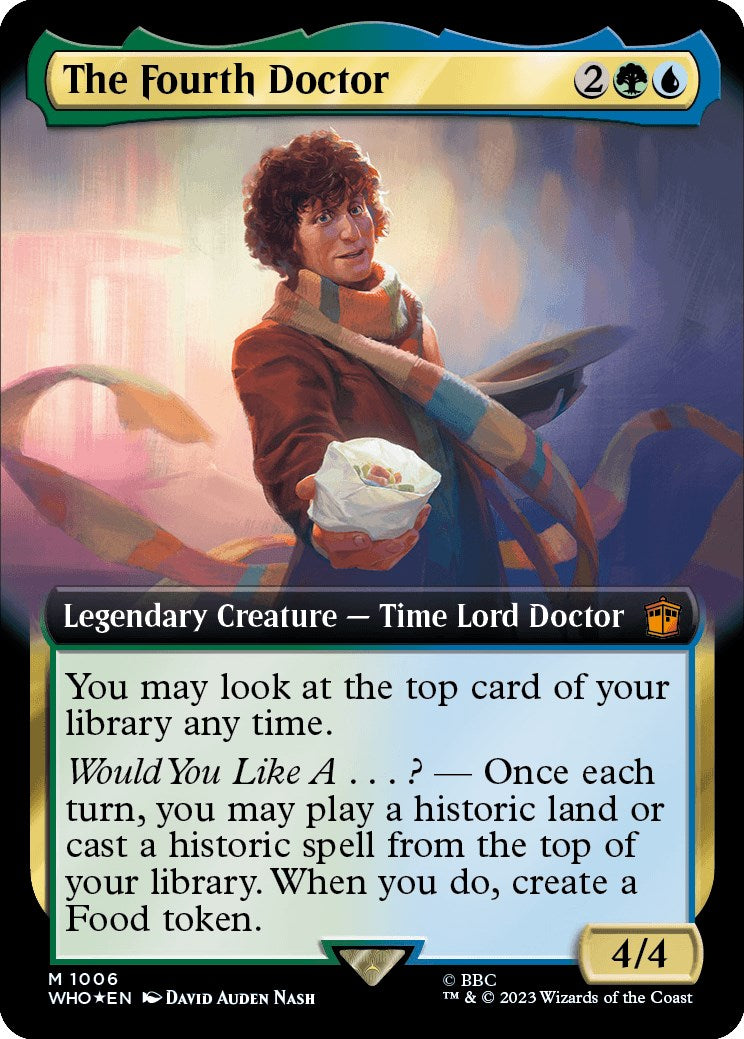 The Fourth Doctor (Extended Art) (Surge Foil) [Doctor Who] | Game Master's Emporium (The New GME)