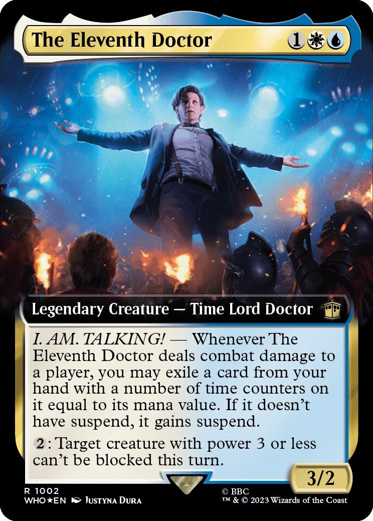 The Eleventh Doctor (Extended Art) (Surge Foil) [Doctor Who] | Game Master's Emporium (The New GME)