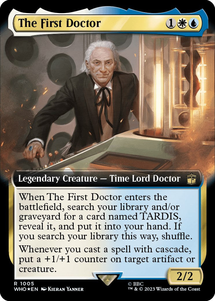 The First Doctor (Extended Art) (Surge Foil) [Doctor Who] | Game Master's Emporium (The New GME)