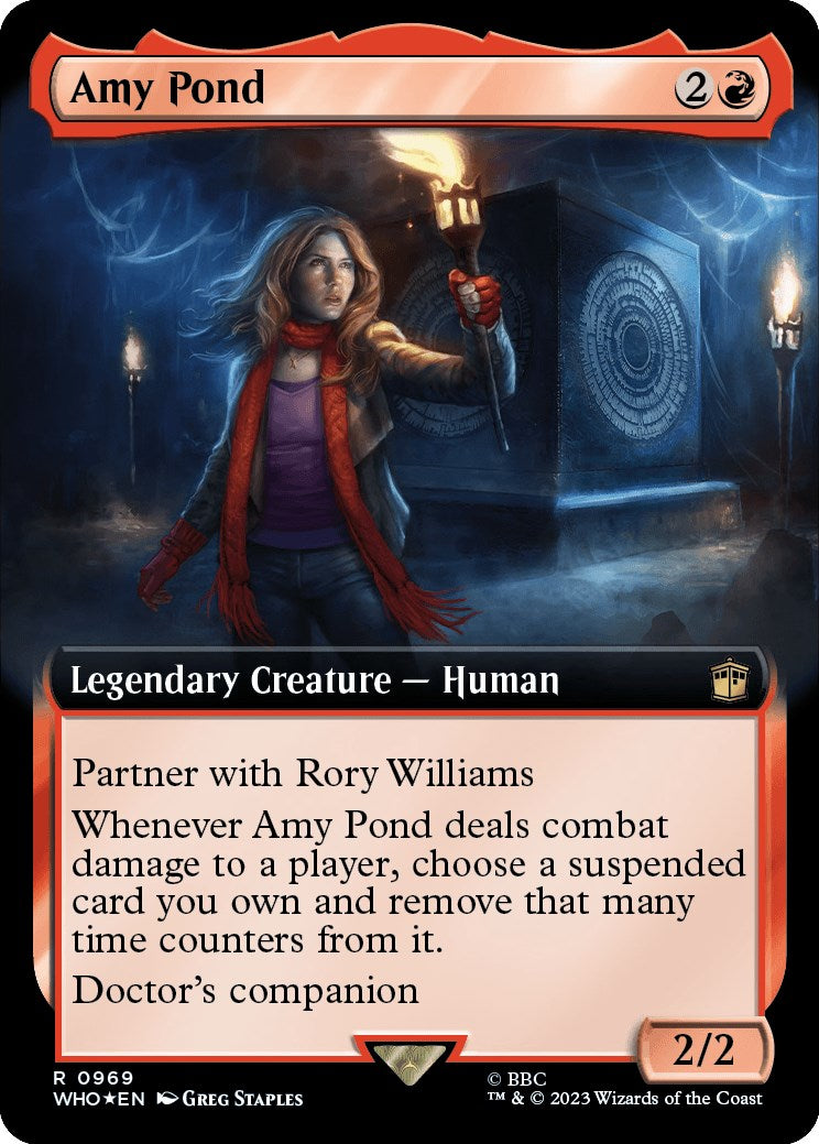 Amy Pond (Extended Art) (Surge Foil) [Doctor Who] | Game Master's Emporium (The New GME)