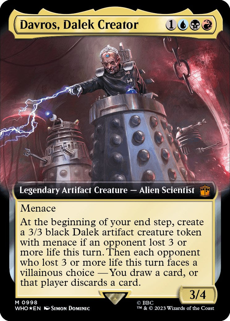 Davros, Dalek Creator (Extended Art) (Surge Foil) [Doctor Who] | Game Master's Emporium (The New GME)