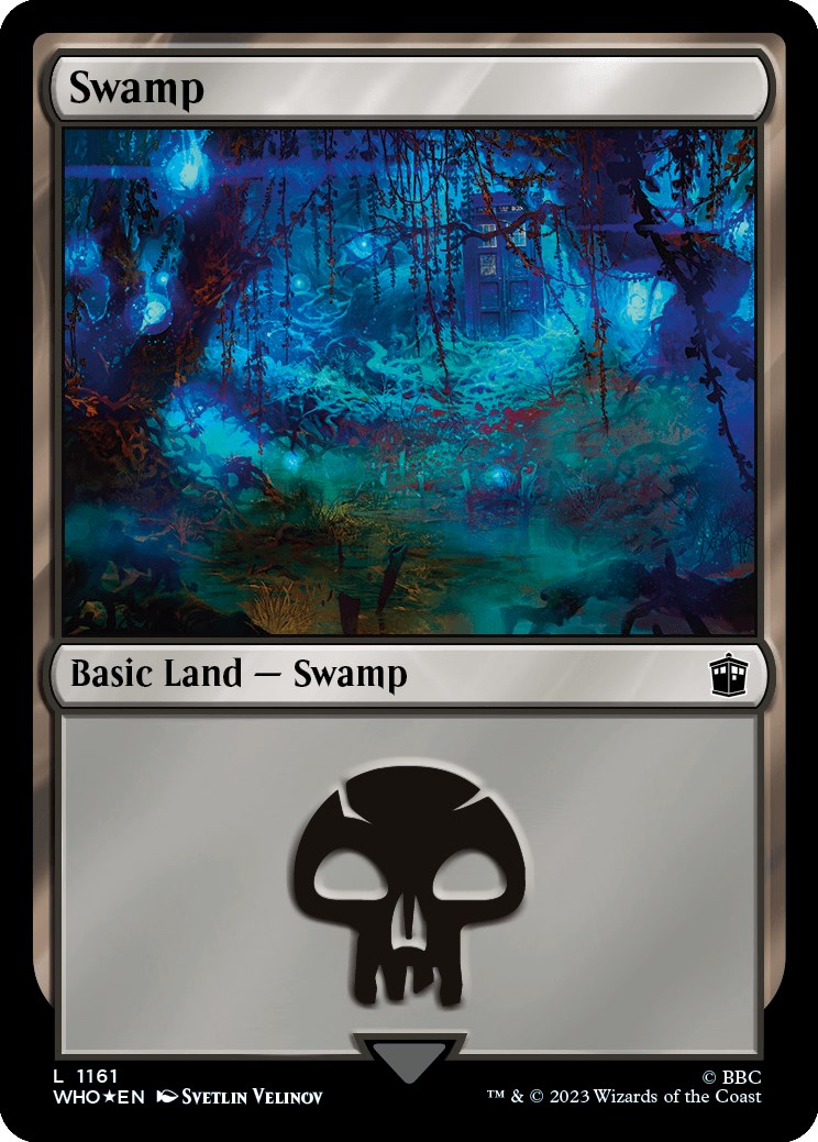 Swamp (1161) (Surge Foil) [Doctor Who] | Game Master's Emporium (The New GME)