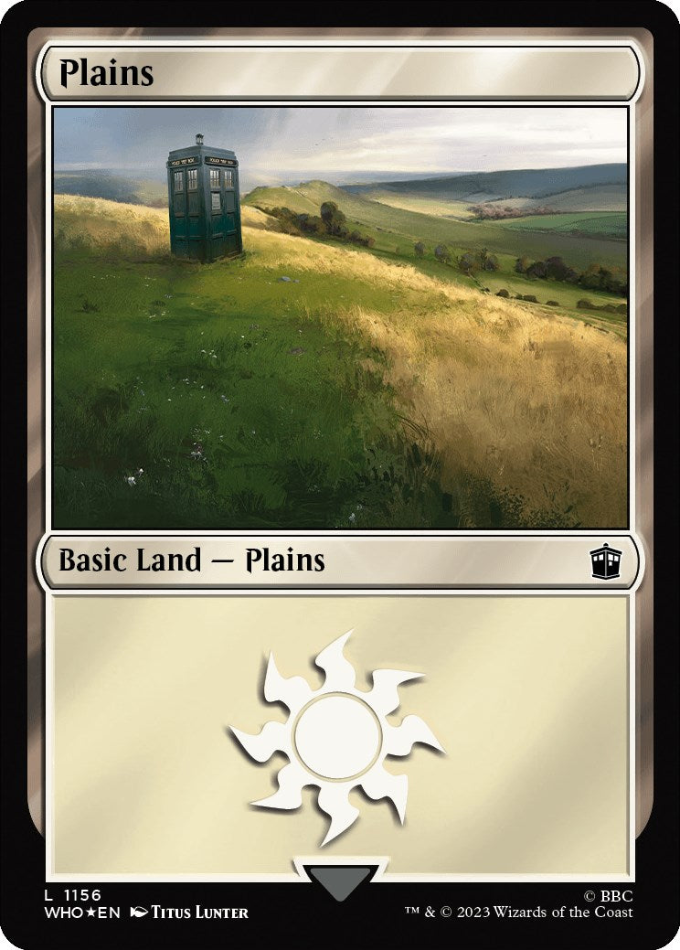 Plains (1156) (Surge Foil) [Doctor Who] | Game Master's Emporium (The New GME)