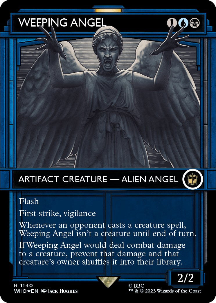 Weeping Angel (Showcase) (Surge Foil) [Doctor Who] | Game Master's Emporium (The New GME)