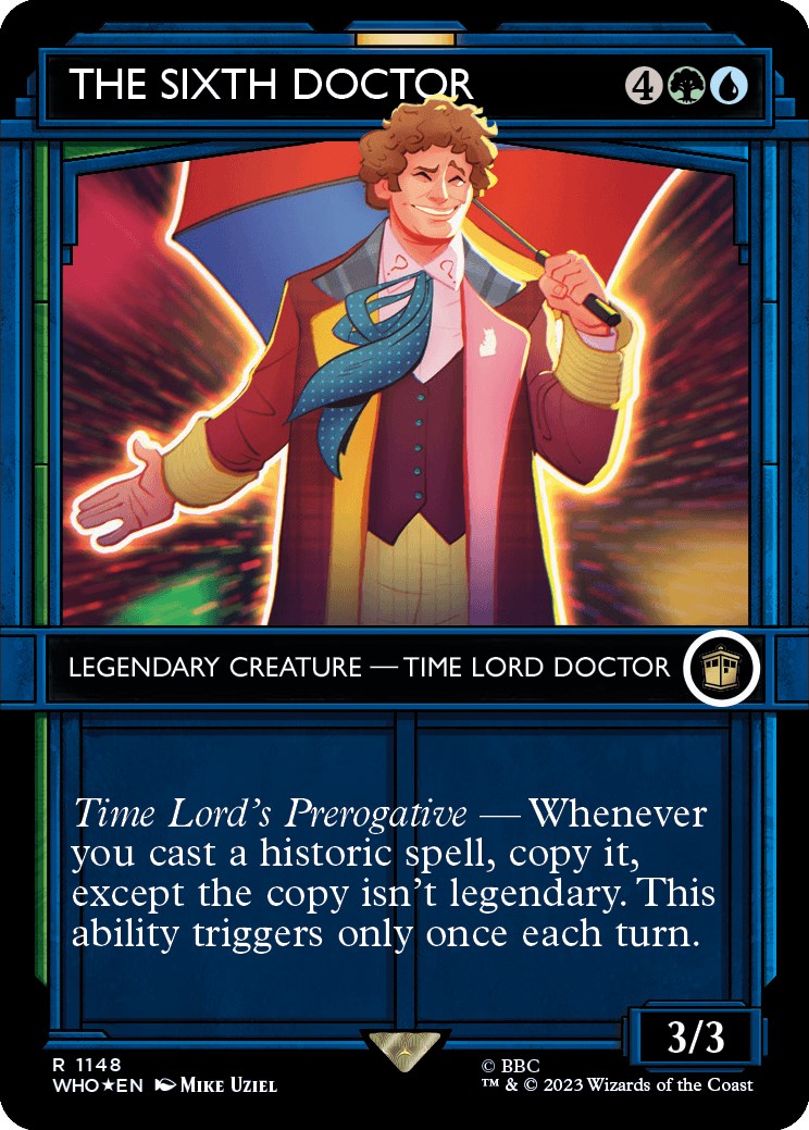 The Sixth Doctor (Showcase) (Surge Foil) [Doctor Who] | Game Master's Emporium (The New GME)