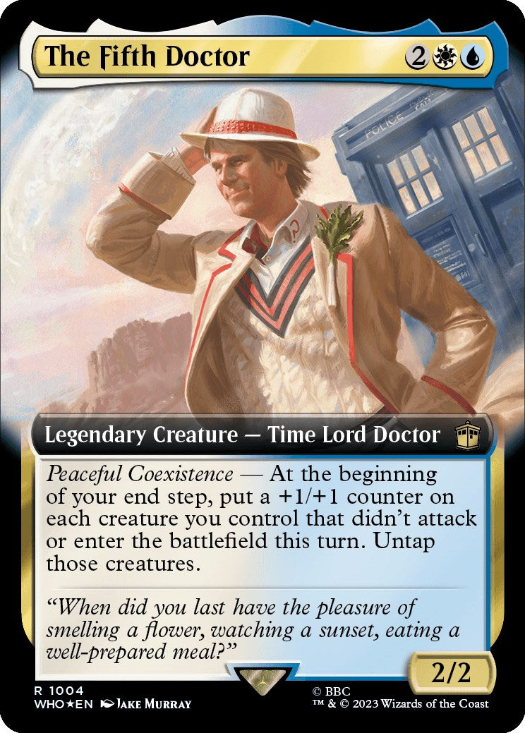 The Fifth Doctor (Extended Art) (Surge Foil) [Doctor Who] | Game Master's Emporium (The New GME)