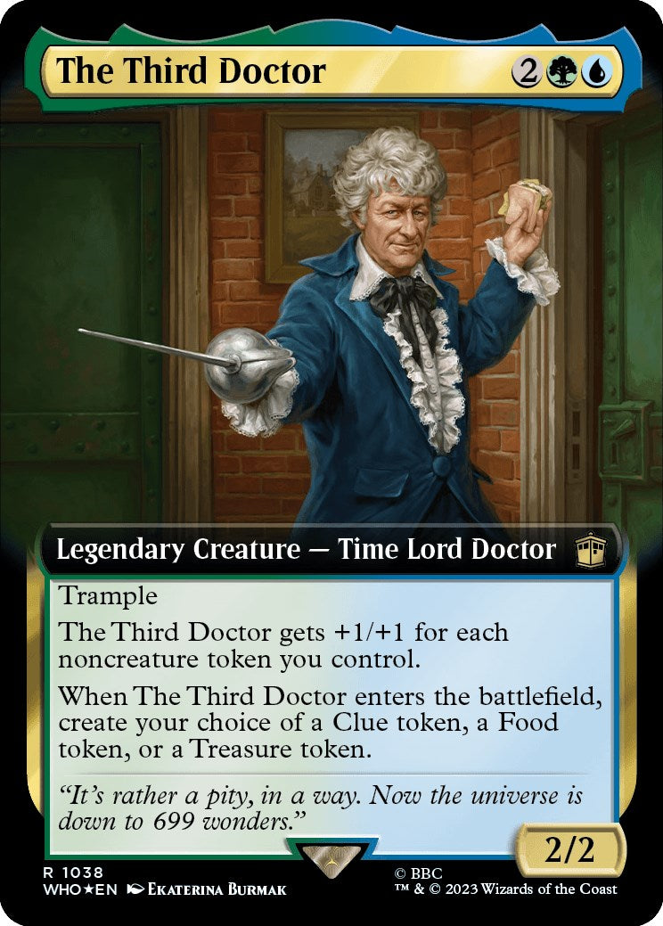 The Third Doctor (Extended Art) (Surge Foil) [Doctor Who] | Game Master's Emporium (The New GME)