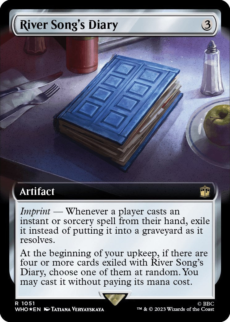 River Song's Diary (Extended Art) (Surge Foil) [Doctor Who] | Game Master's Emporium (The New GME)