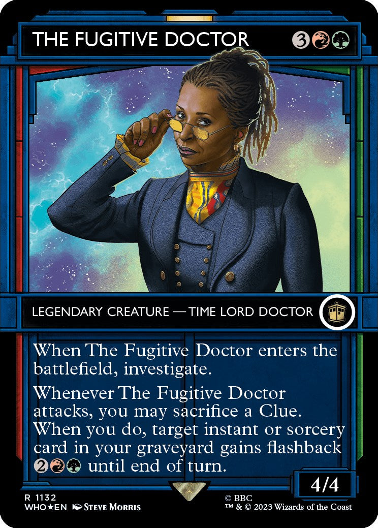 The Fugitive Doctor (Showcase) (Surge Foil) [Doctor Who] | Game Master's Emporium (The New GME)