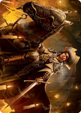 Seasoned Cathar Art Card (Gold-Stamped Signature) [Innistrad: Midnight Hunt Art Series] | Game Master's Emporium (The New GME)