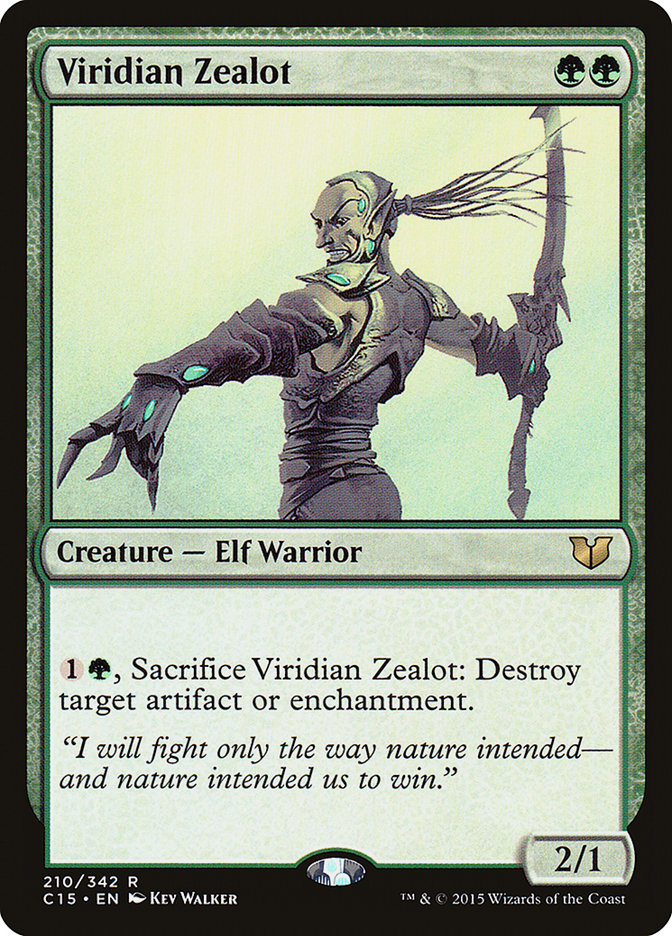 Viridian Zealot [Commander 2015] | Game Master's Emporium (The New GME)