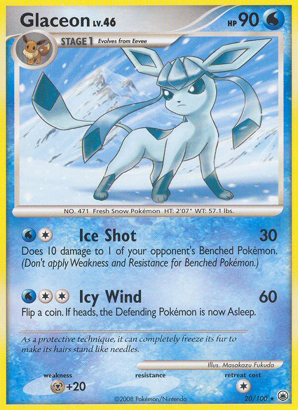 Glaceon (20/100) [Diamond & Pearl: Majestic Dawn] | Game Master's Emporium (The New GME)