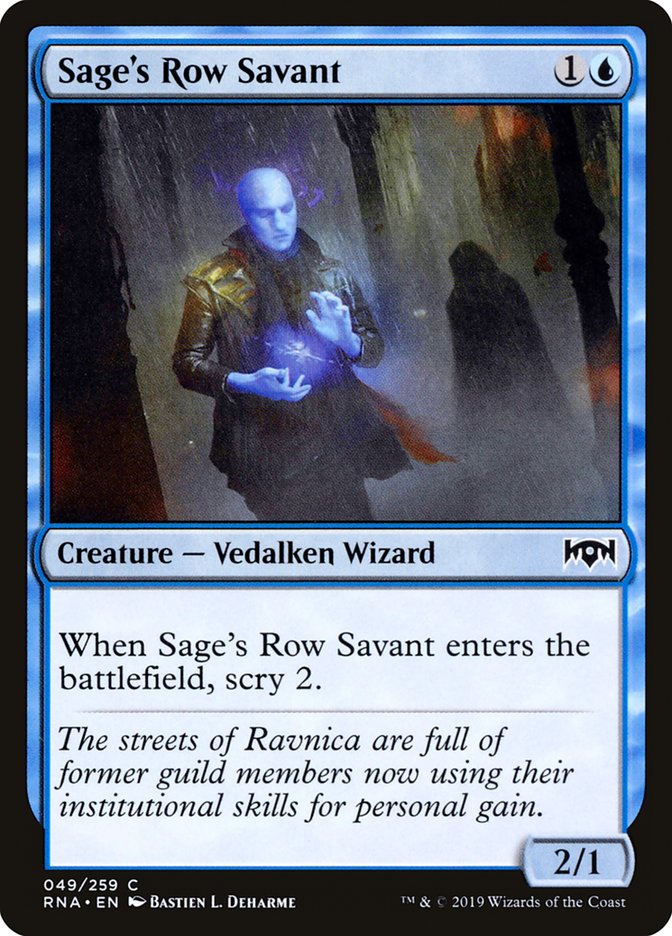 Sage's Row Savant [Ravnica Allegiance] | Game Master's Emporium (The New GME)