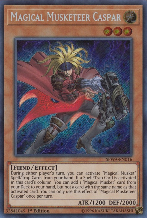 Magical Musketeer Caspar [SPWA-EN016] Secret Rare | Game Master's Emporium (The New GME)