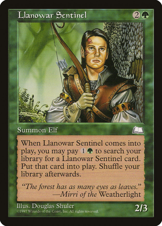 Llanowar Sentinel [Weatherlight] | Game Master's Emporium (The New GME)