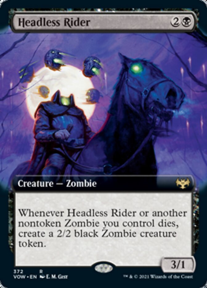 Headless Rider (Extended Art) [Innistrad: Crimson Vow] | Game Master's Emporium (The New GME)