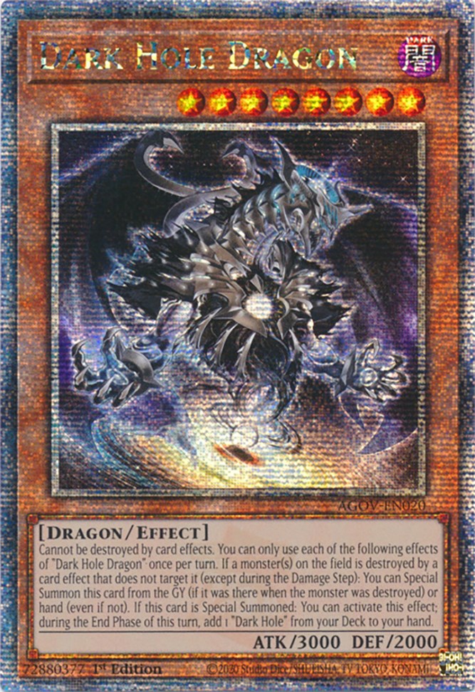 Dark Hole Dragon (Quarter Century Secret Rare) [AGOV-EN020] Quarter Century Secret Rare | Game Master's Emporium (The New GME)