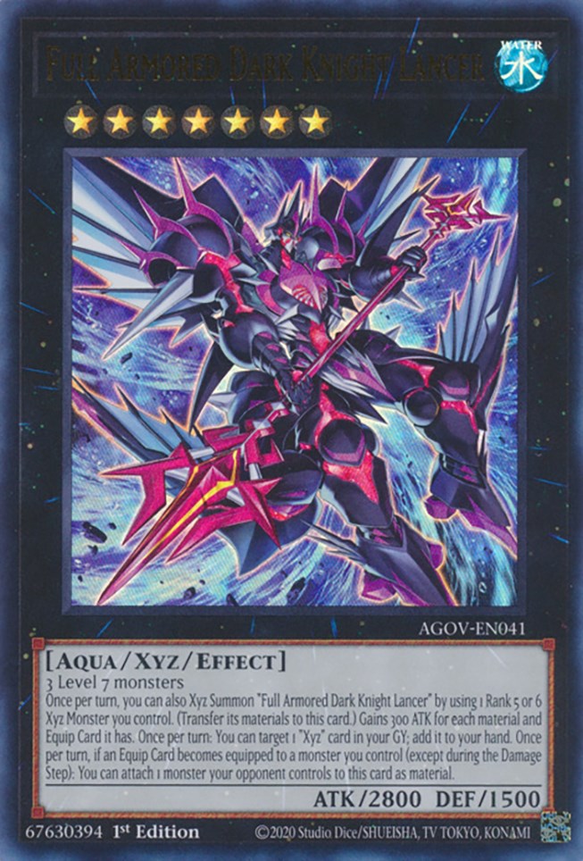 Full Armored Dark Knight Lancer [AGOV-EN041] Ultra Rare | Game Master's Emporium (The New GME)