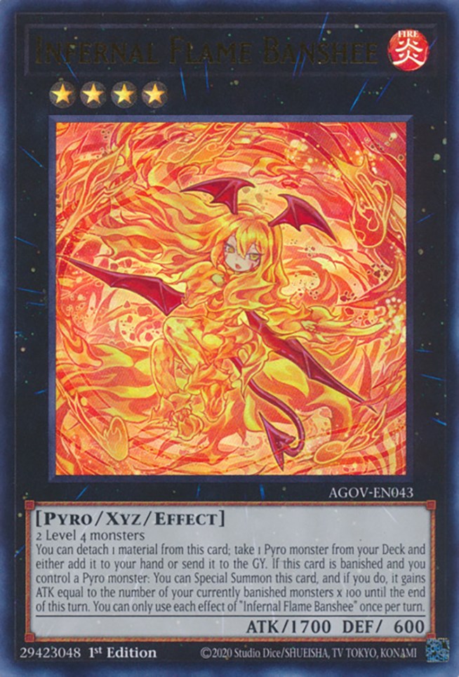 Infernal Flame Banshee [AGOV-EN043] Ultra Rare | Game Master's Emporium (The New GME)