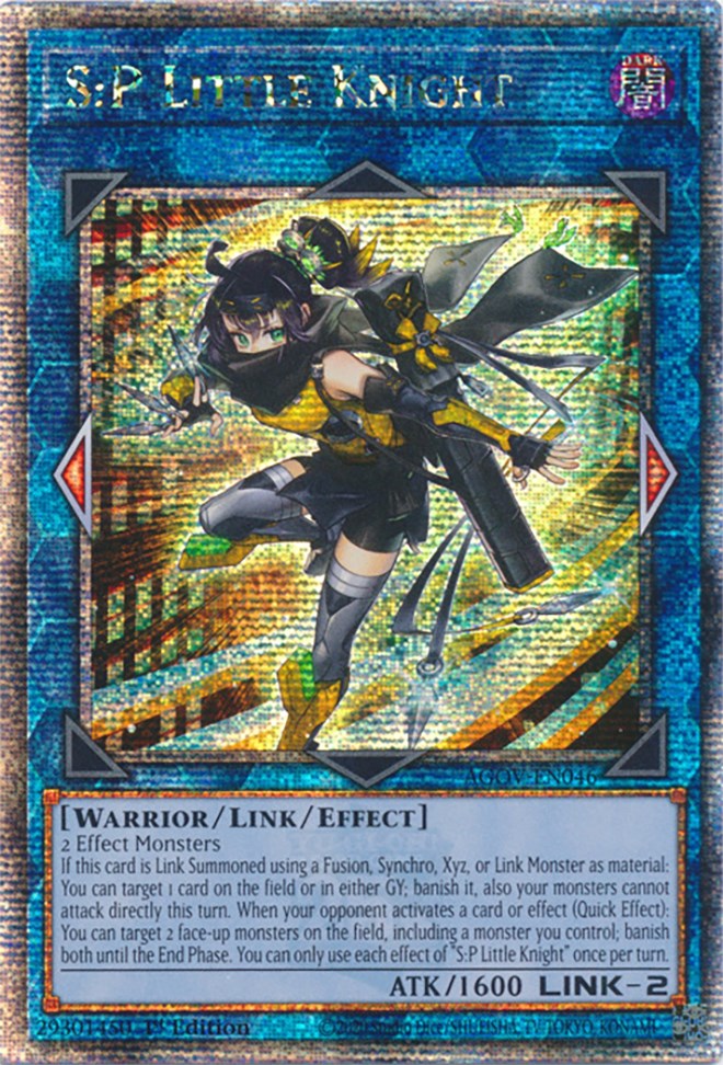S:P Little Knight (Quarter Century Secret Rare) [AGOV-EN046] Quarter Century Secret Rare | Game Master's Emporium (The New GME)
