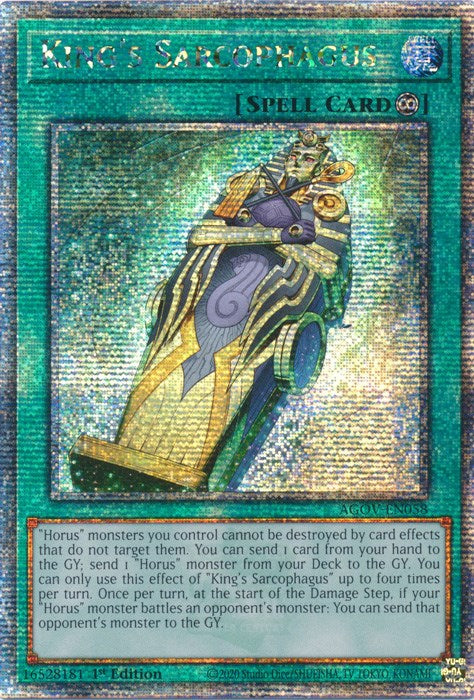 King's Sarcophagus (Quarter Century Secret Rare) [AGOV-EN058] Quarter Century Secret Rare | Game Master's Emporium (The New GME)