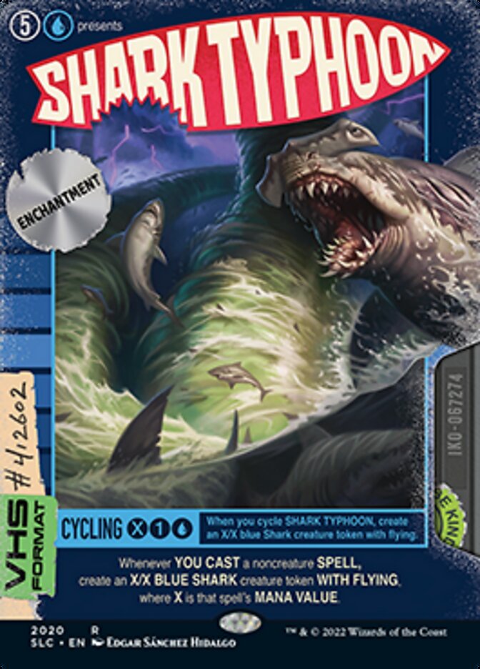 Shark Typhoon (Borderless Alternate Art) [Secret Lair 30th Anniversary Countdown Kit] | Game Master's Emporium (The New GME)