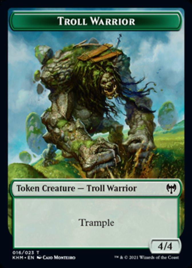Troll Warrior Token [Kaldheim Tokens] | Game Master's Emporium (The New GME)