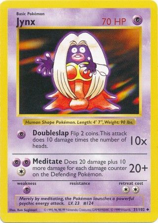 Jynx (31/102) [Base Set Shadowless Unlimited] | Game Master's Emporium (The New GME)