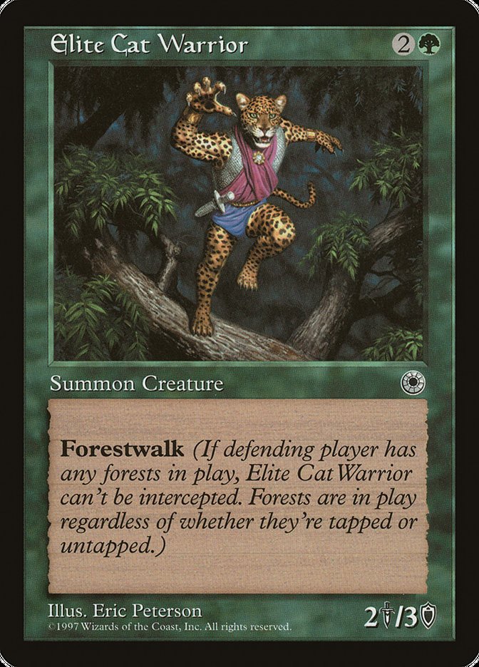 Elite Cat Warrior (No Flavor Text) [Portal] | Game Master's Emporium (The New GME)