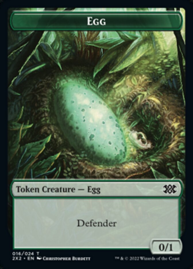 Egg // Aven Initiate Double-Sided Token [Double Masters 2022 Tokens] | Game Master's Emporium (The New GME)