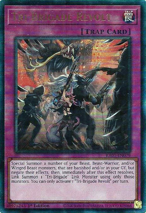 Tri-Brigade Revolt [RA01-EN079] Prismatic Ultimate Rare | Game Master's Emporium (The New GME)