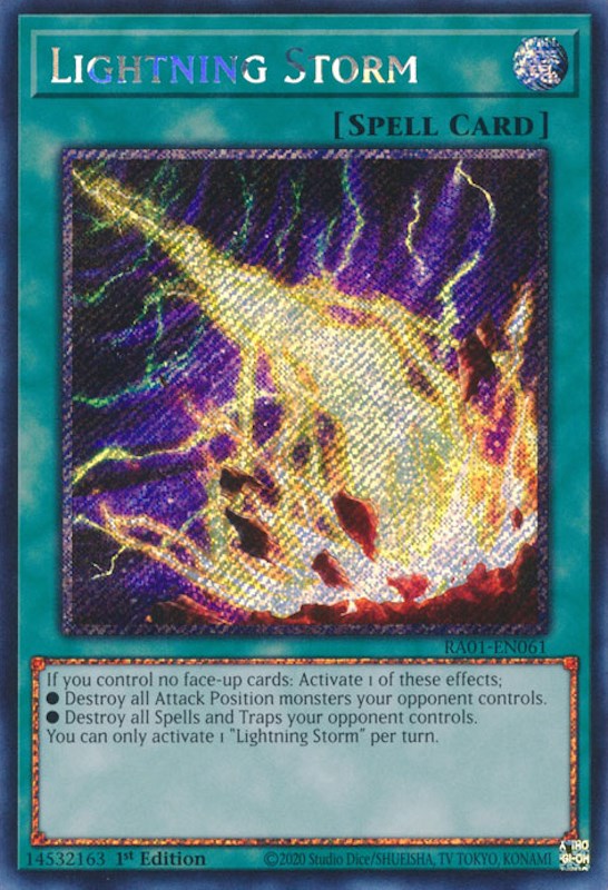 Lightning Storm [RA01-EN061] Platinum Secret Rare | Game Master's Emporium (The New GME)