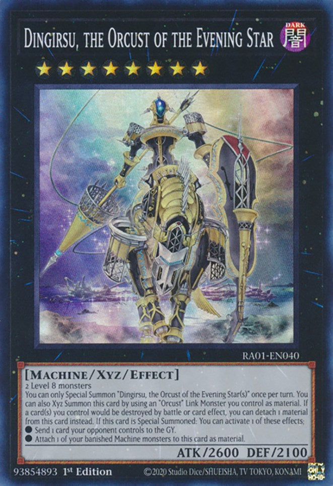 Dingirsu, the Orcust of the Evening Star [RA01-EN040] Super Rare | Game Master's Emporium (The New GME)