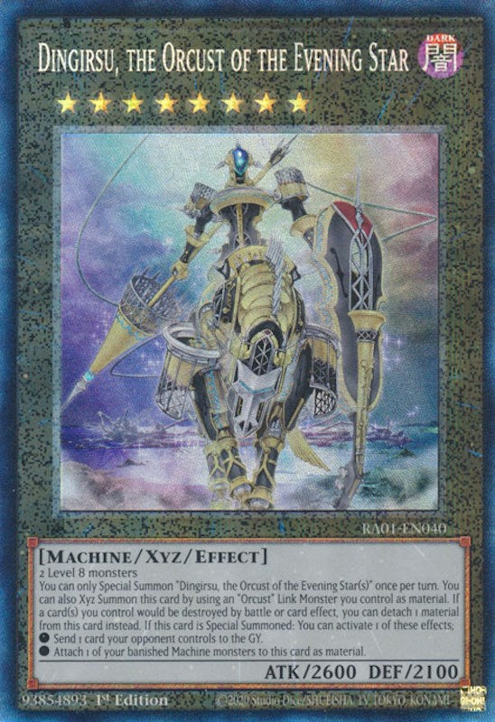 Dingirsu, the Orcust of the Evening Star [RA01-EN040] Prismatic Collector's Rare | Game Master's Emporium (The New GME)