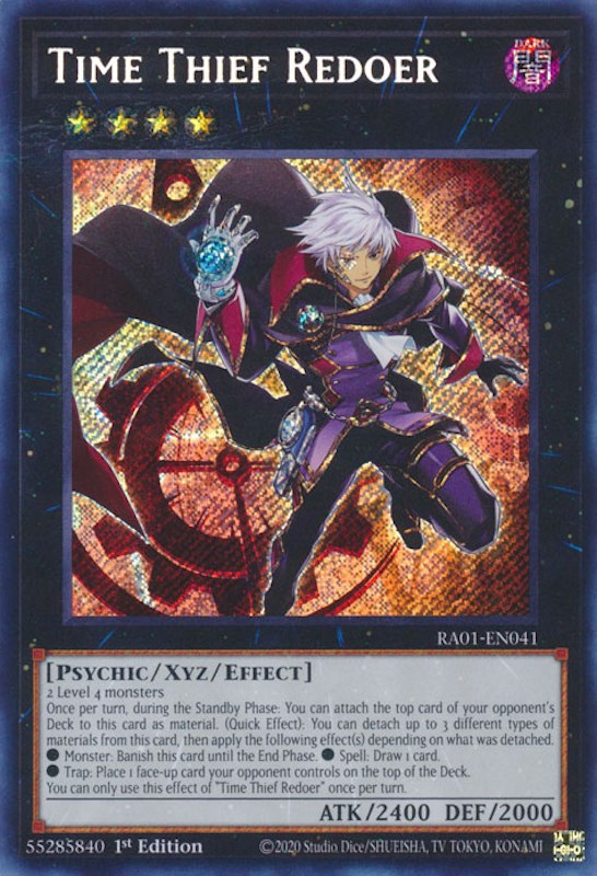 Time Thief Redoer [RA01-EN041] Secret Rare | Game Master's Emporium (The New GME)