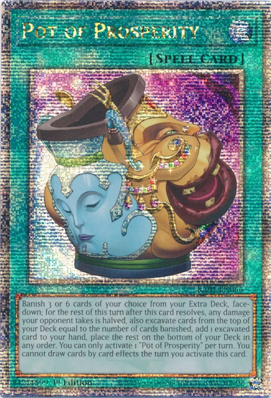 Pot of Prosperity [RA01-EN066] Quarter Century Secret Rare | Game Master's Emporium (The New GME)