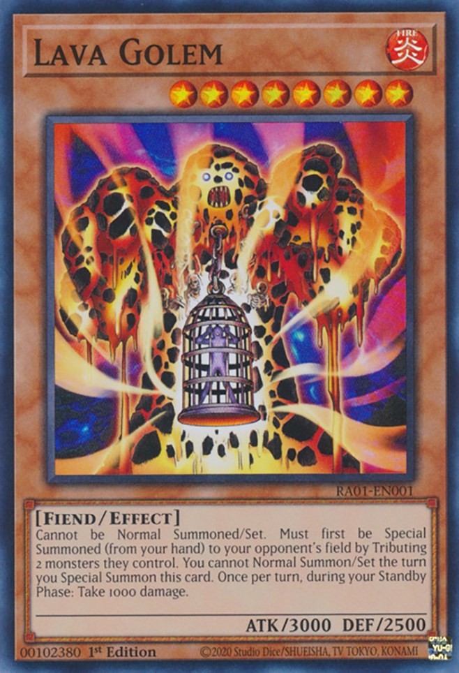 Lava Golem [RA01-EN001] Super Rare | Game Master's Emporium (The New GME)