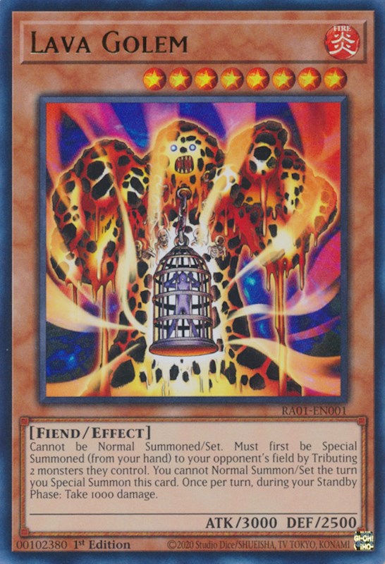 Lava Golem [RA01-EN001] Ultra Rare | Game Master's Emporium (The New GME)