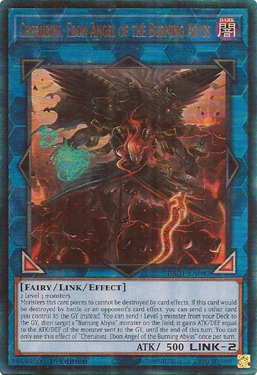 Cherubini, Ebon Angel of the Burning Abyss [RA01-EN042] Prismatic Ultimate Rare | Game Master's Emporium (The New GME)